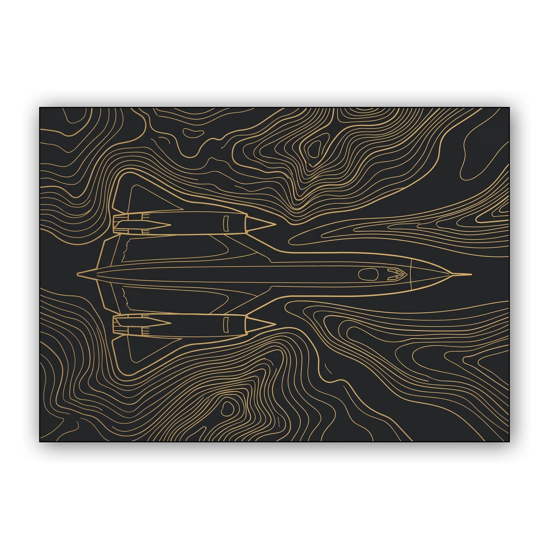 Topographic SR-71 Blackbird