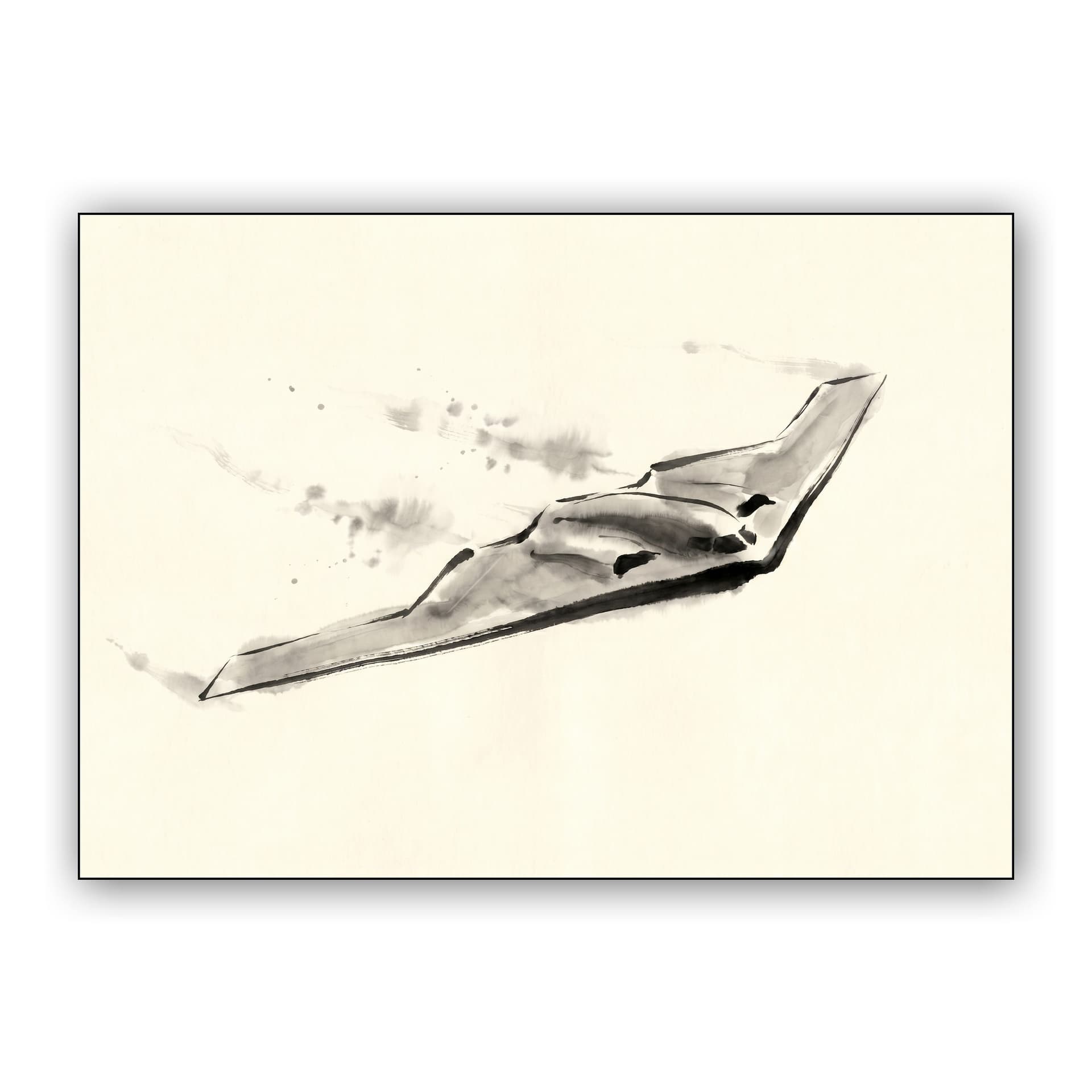 Sumi-e B-2 Spirit Stealth Bomber