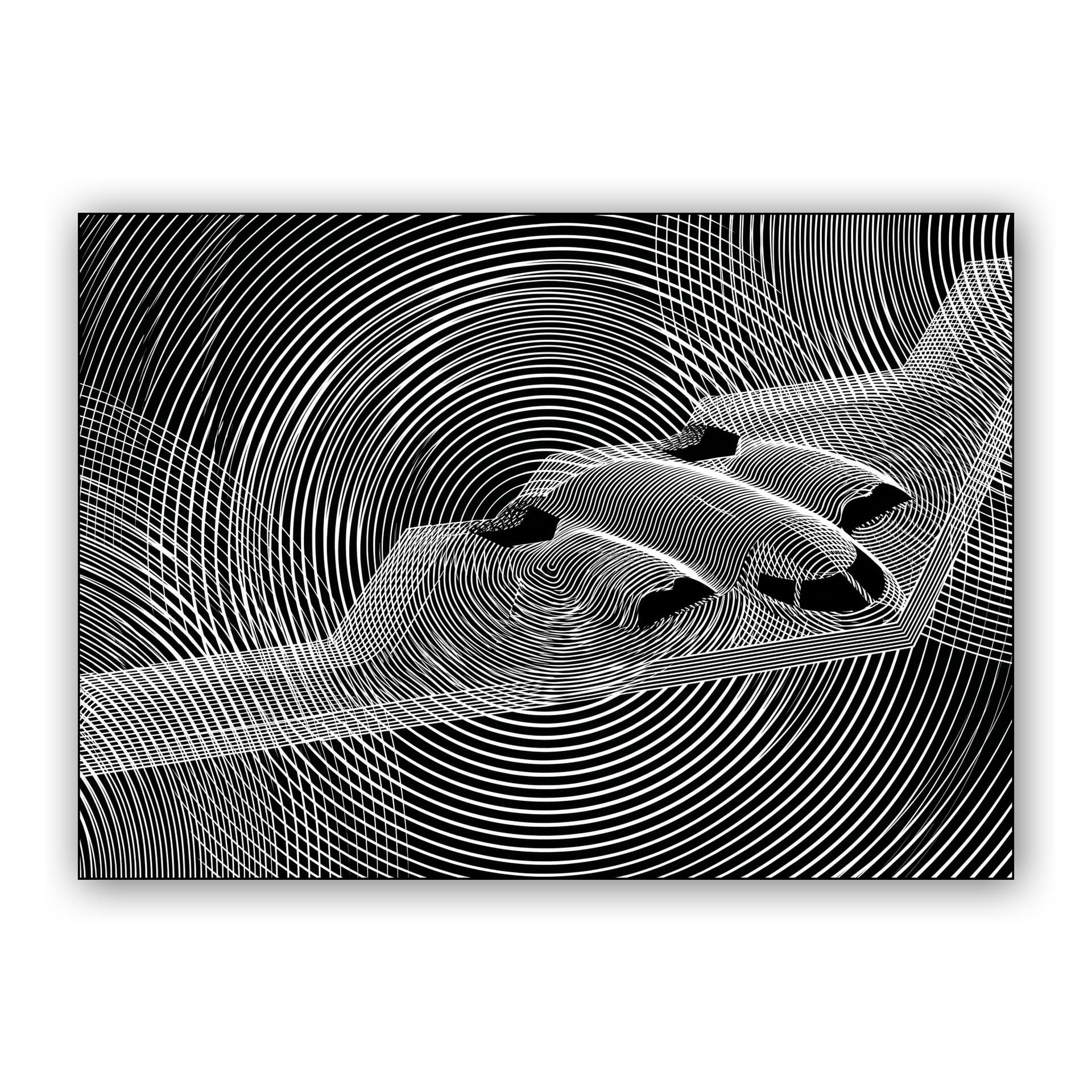 B-2 Spirit Op Art Distortion