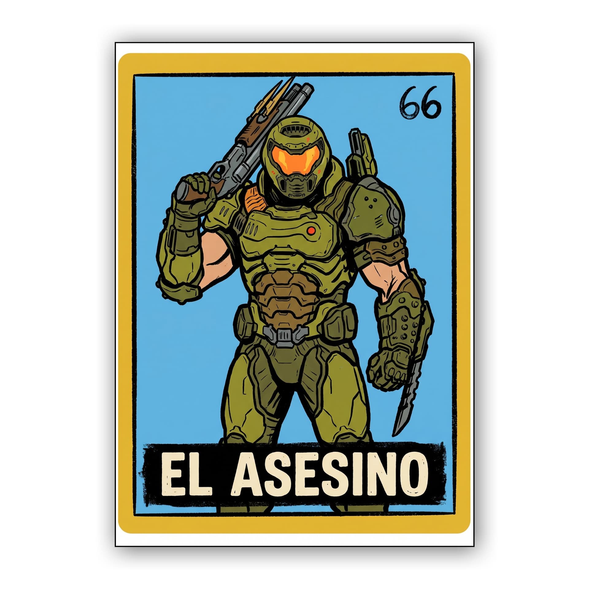 Lotería El Asesino Doom Slayer