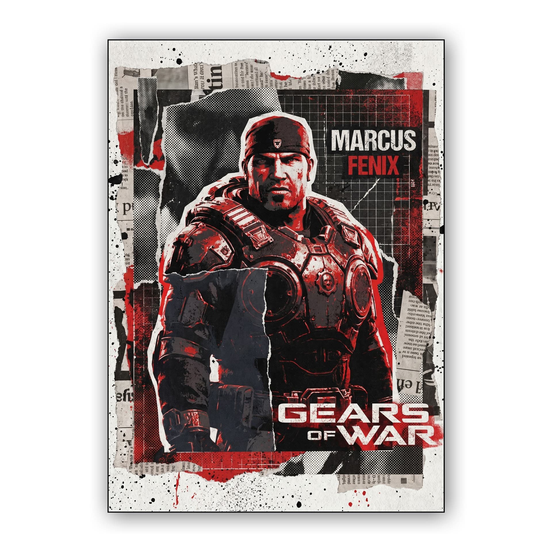 Marcus Fenix Tactical Zine Collage