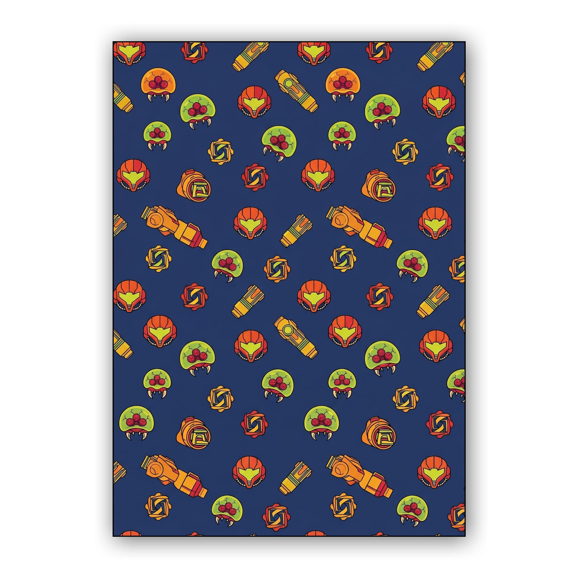 Metroid Universe Seamless Pattern