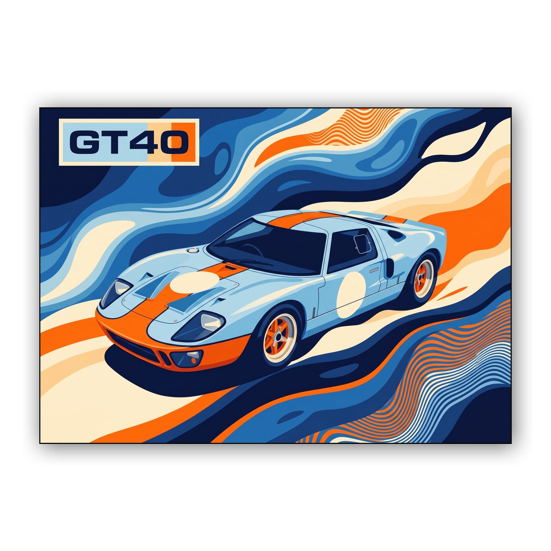 Ford GT40 Gulf Psychedelic Flow