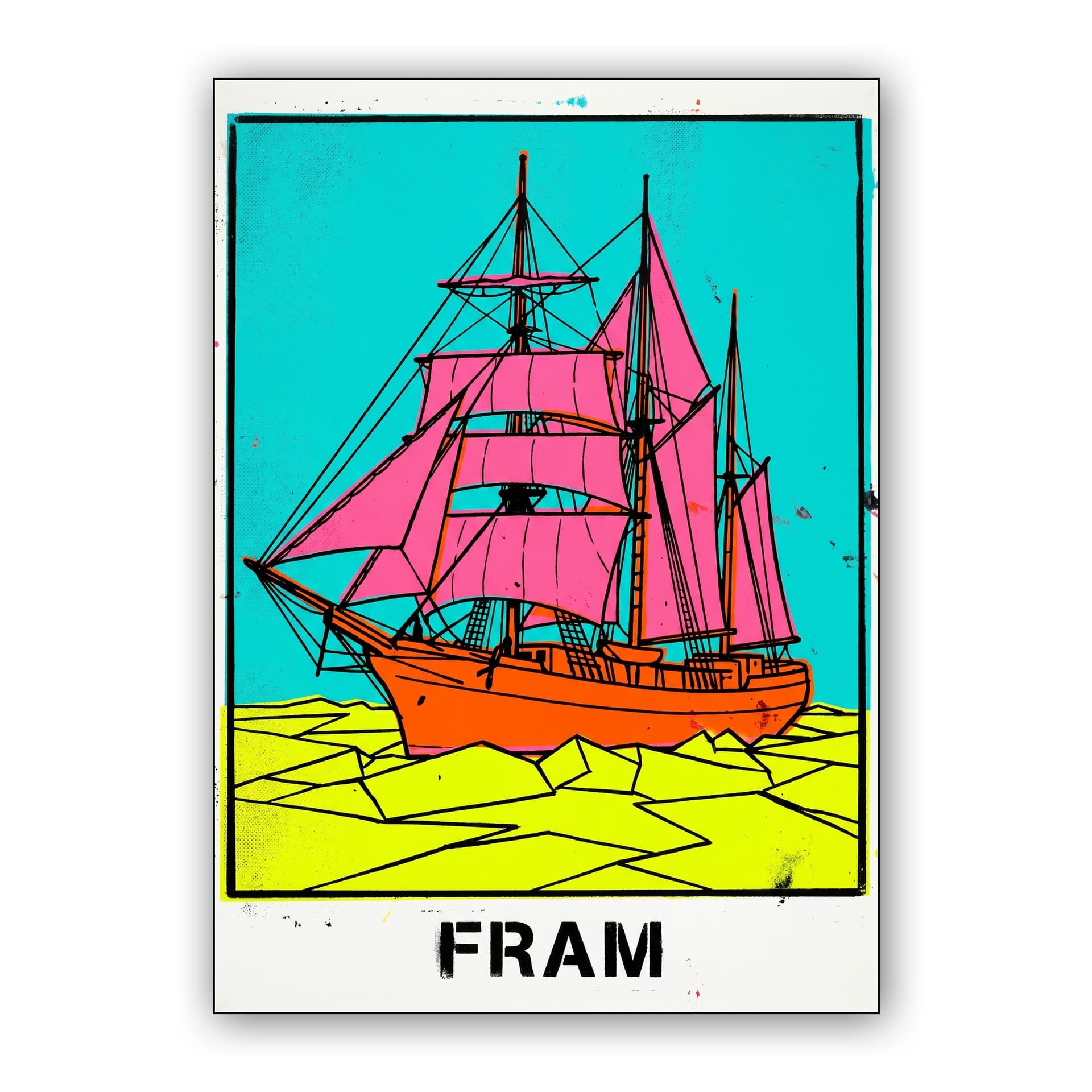 Vibrant Pop Art Fram Expedition