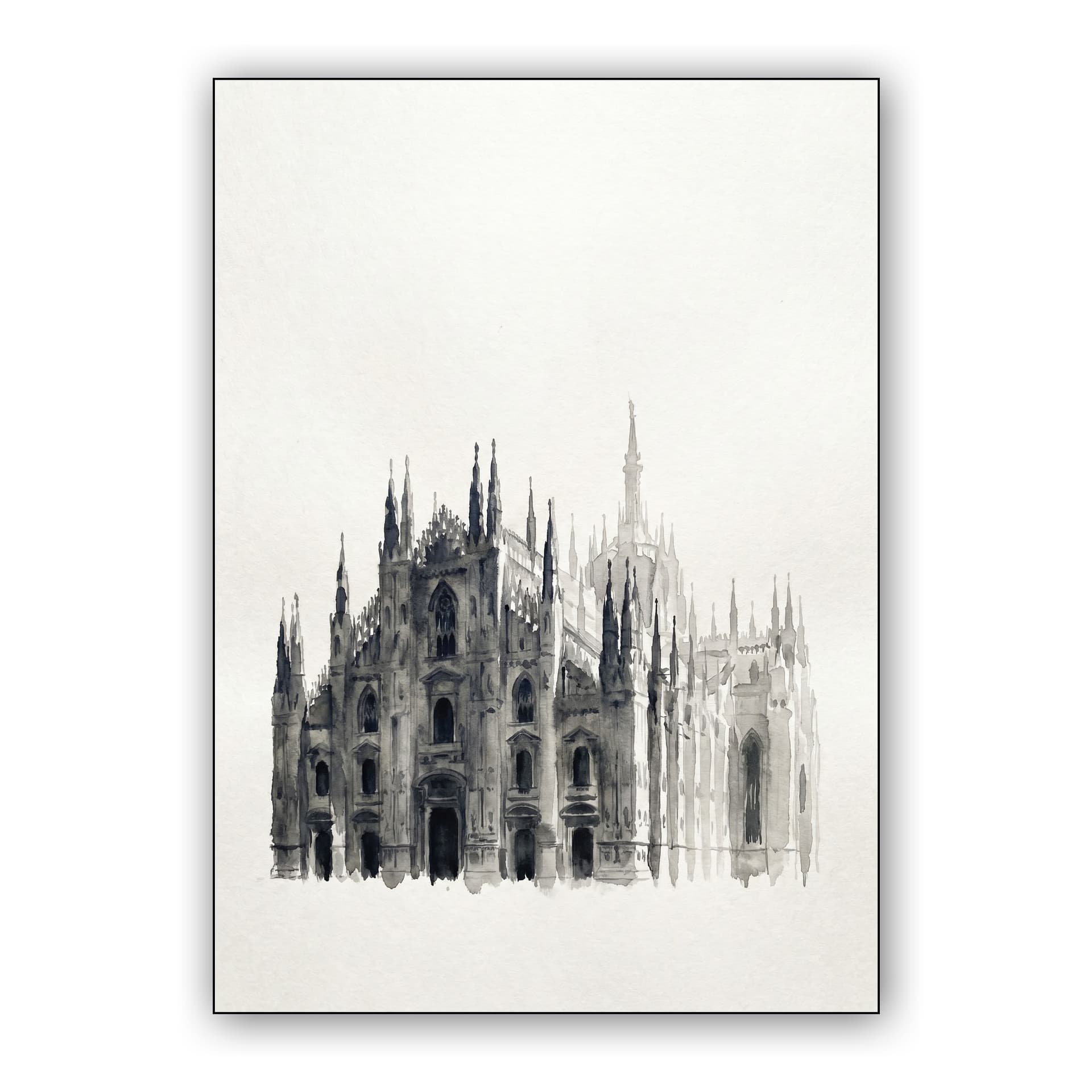 Duomo di Milano Watercolor Study