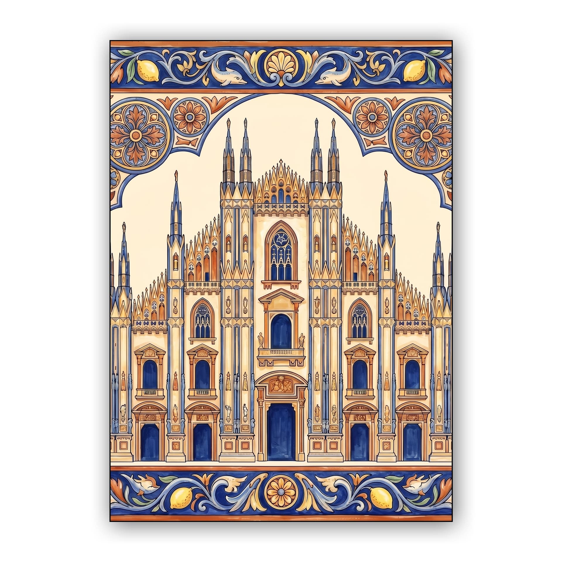 Duomo di Milano Majolica Motif