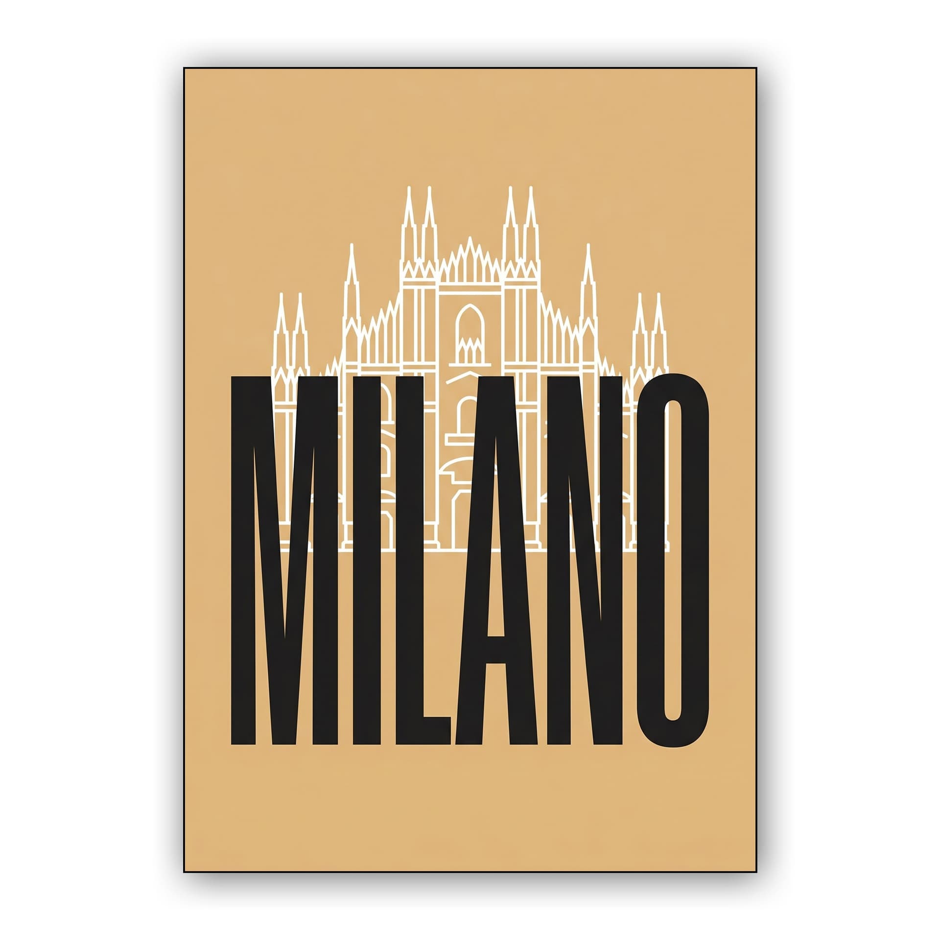 Minimalist Milano Duomo Graphic