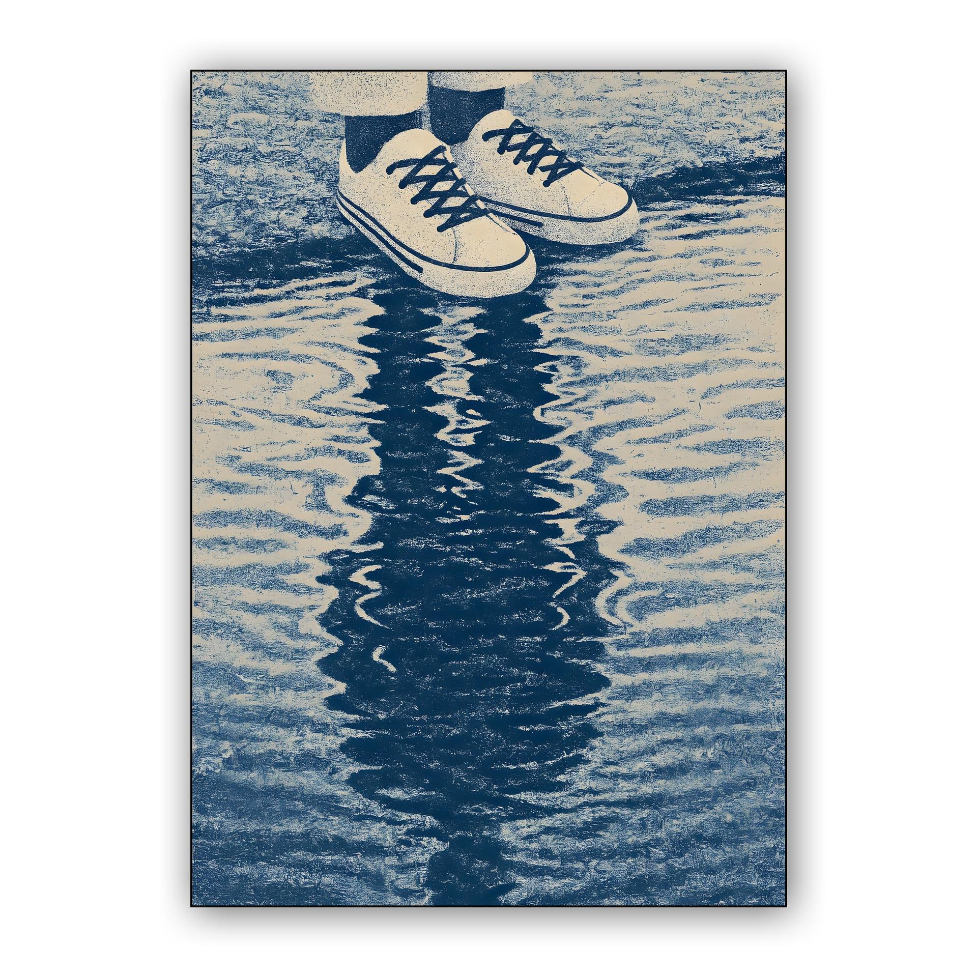 Indigo Puddle Reflection