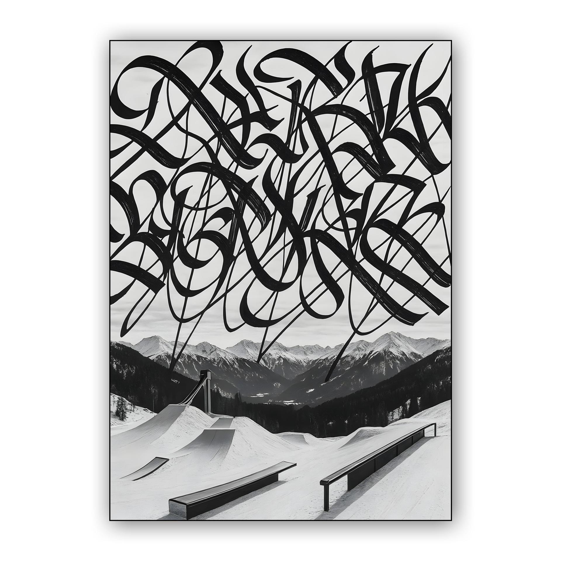 Calligraphic Snow Park