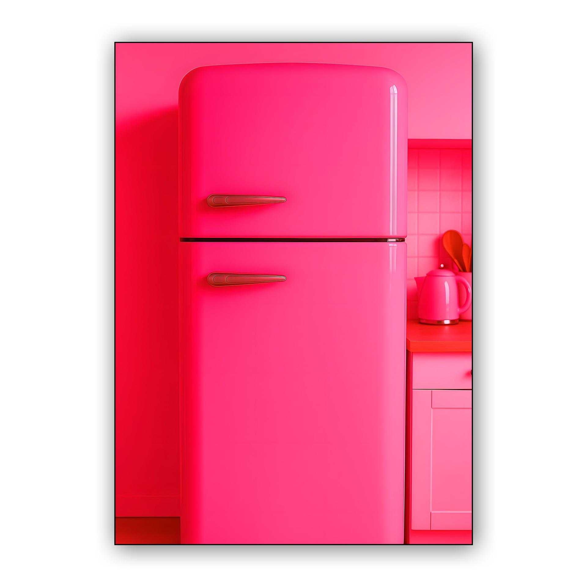 Retro Pink Refrigerator