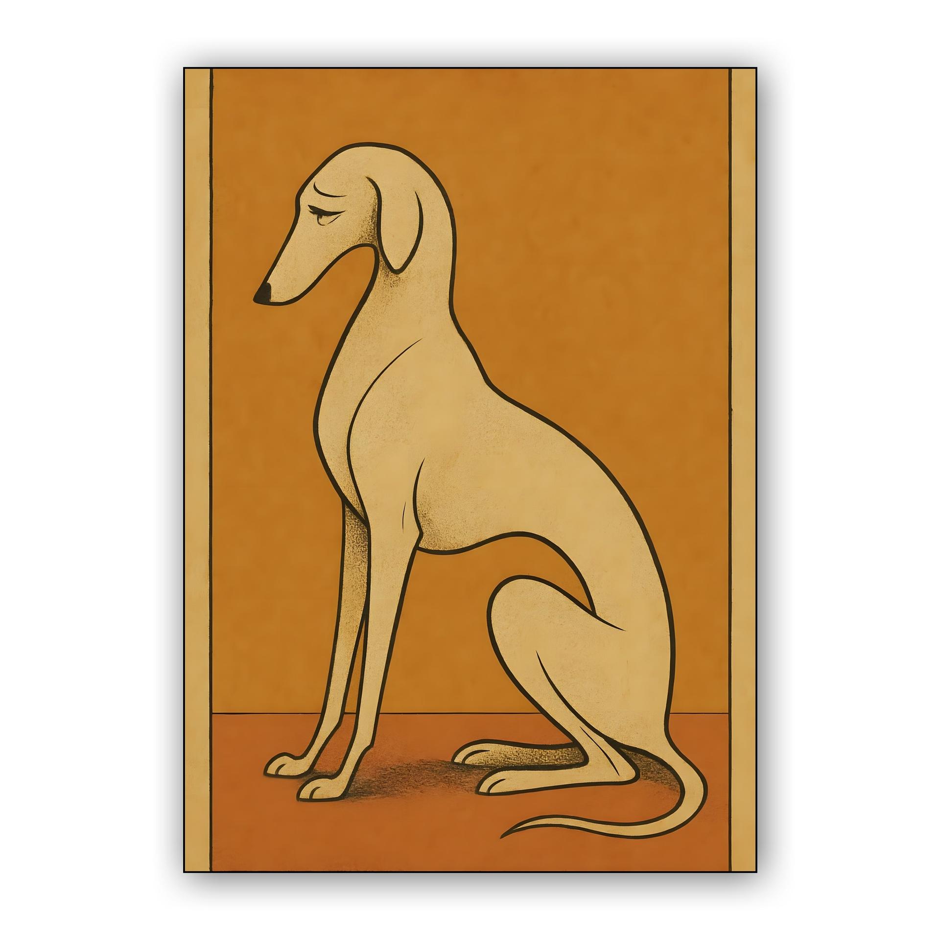 Elegant Greyhound Profile