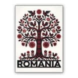 Romanian Heritage Tree of Life wall art poster